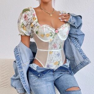 Floral Lace Bodysuit